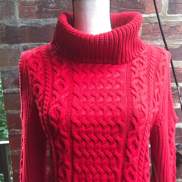 Ruff Hewn Women’s Red Turtleneck Sweater L - Picture 2 of 8